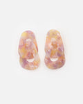 Boucles D'Oreilles Maillon - Rose Orangé