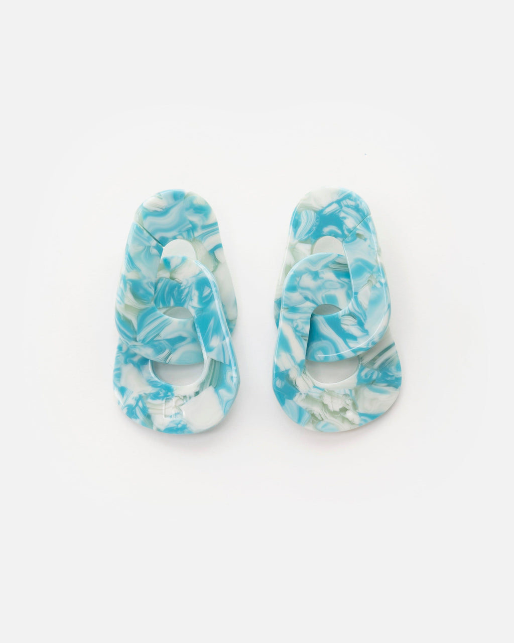 Boucles D'Oreilles Maillon - Turquoise
