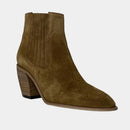 Boots Free Lance Dusty 65 - Cuir Velours Camel Siena