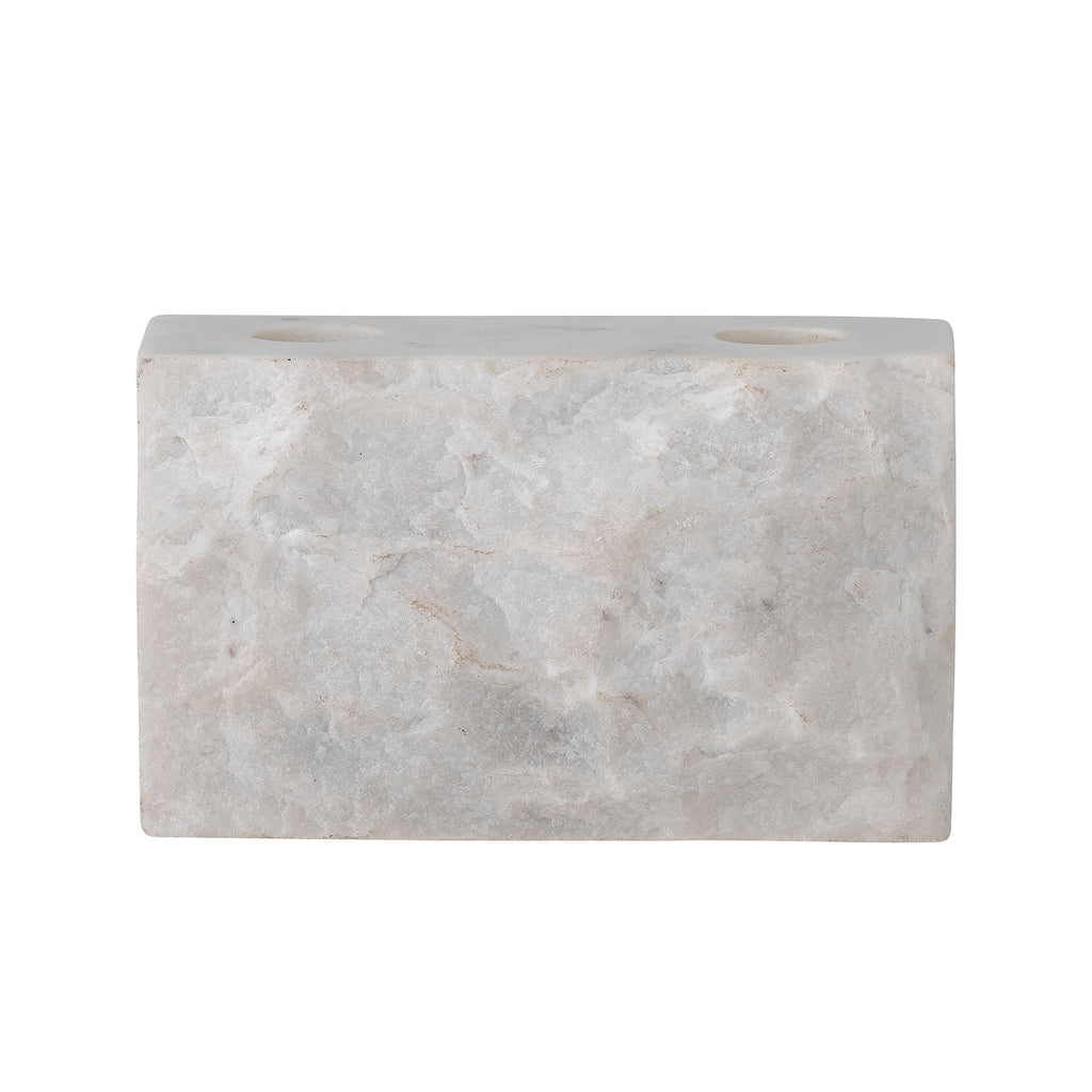 Magie - Candle Holder - White - Marble
