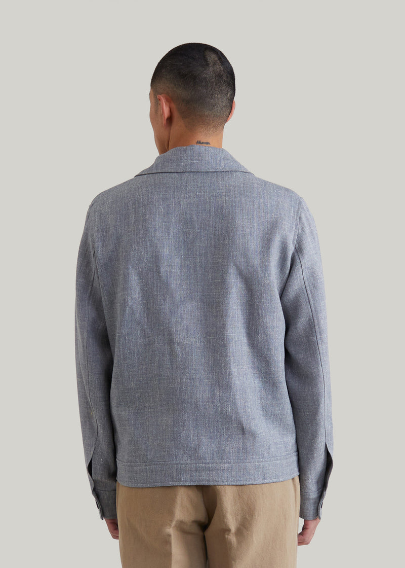 Blouson Alserio Gris-Bleu