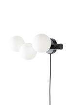 Monica - Applique Murale - Verre - Blanc/Noir