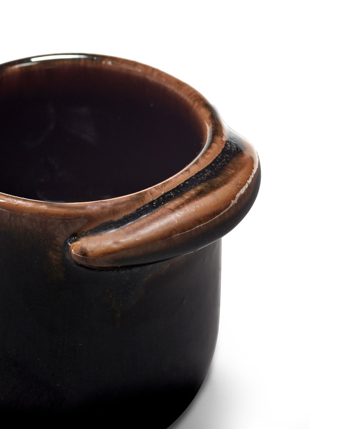 Out Of Lines - Lot De 2 Tasses À Expresso Sans Anse - Grès - Noir Brun