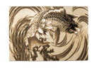 The Legend Of Koi - Tapis - Polypropylène thermofixé - Beige/Gris noir
