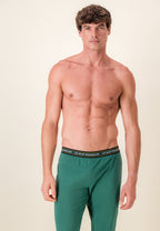 Pantalón de Pijama Largo Indomptable de Algodón - Verde Bosque