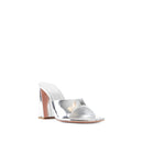 Mules - Amina Muaddi Brigitte 95 Mirror - Silver