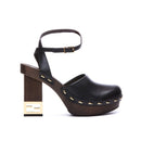 Escarpins - Fendi Decorative Heel Leather - Black