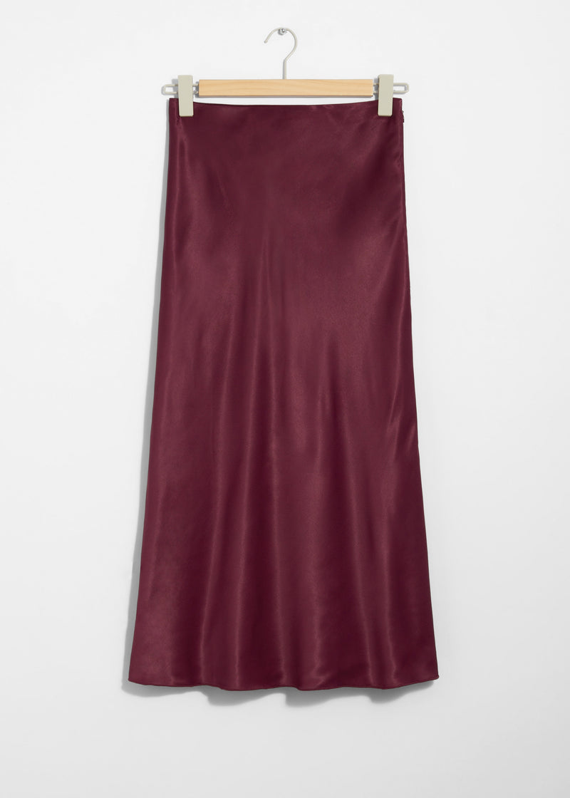 Skirt Es Alfrida Slip Skirt - Red - Women