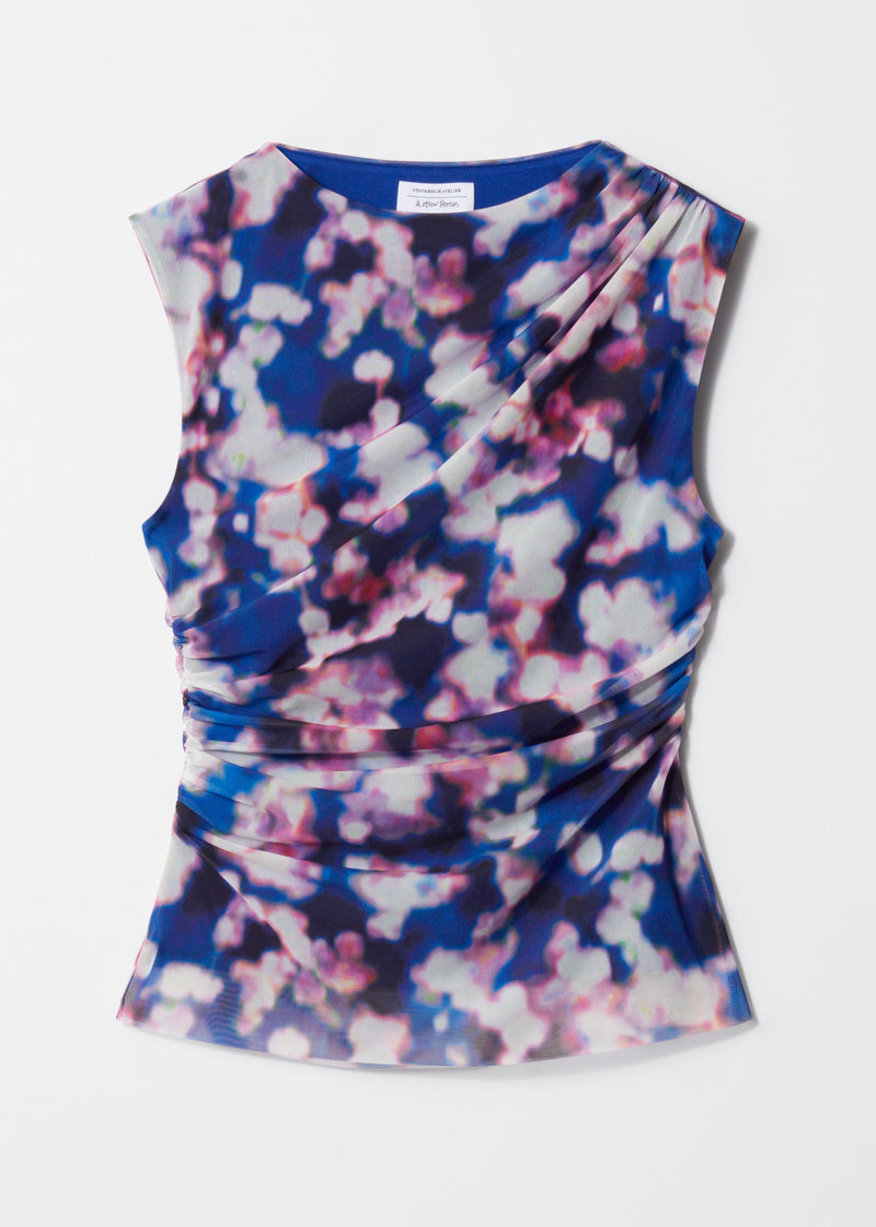 Top St Helena Mesh Top - Blue - Women