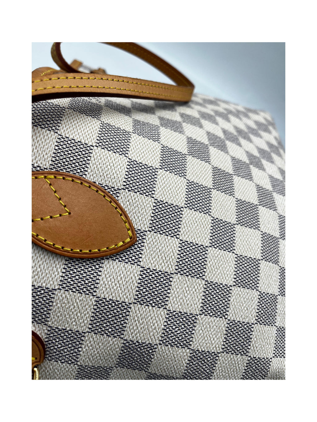 Sac À Main Louis Vuitton Neverfull Tote Pm Toile - Blanc