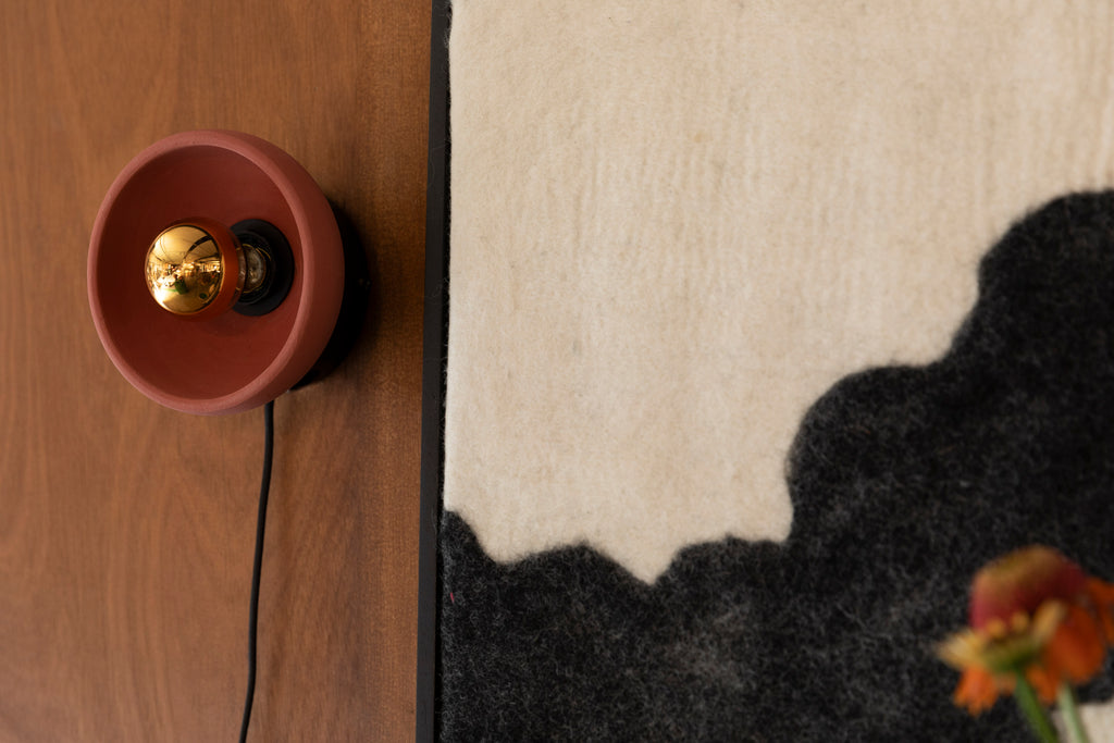 Zahra - Wall Lamp - Ceramic - Red