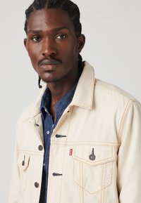 The Trucker - Denim Jacket - Longing For Summer Linen+ Denim