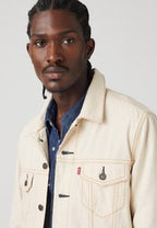 The Trucker - Denim Jacket - Longing For Summer Linen+ Denim