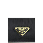 Prada - Tarjetero de piel - Mujeres - Negro