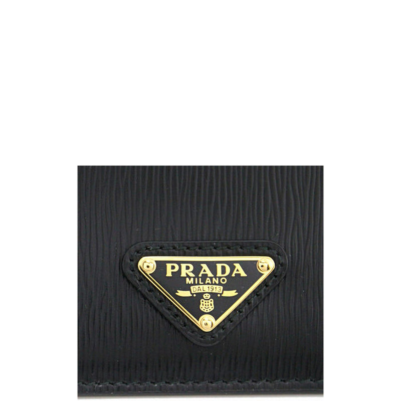 Porte-Carte Prada Leather - Femme - Black