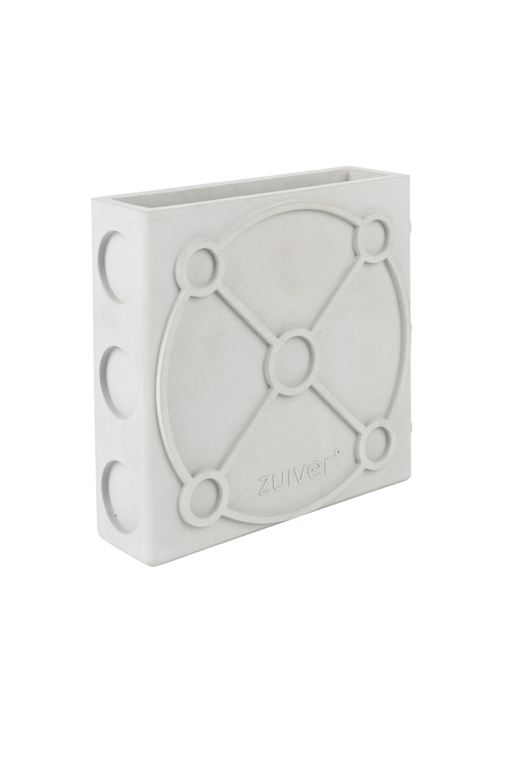 Graphic Plat - Vase - Concrete - Gray
