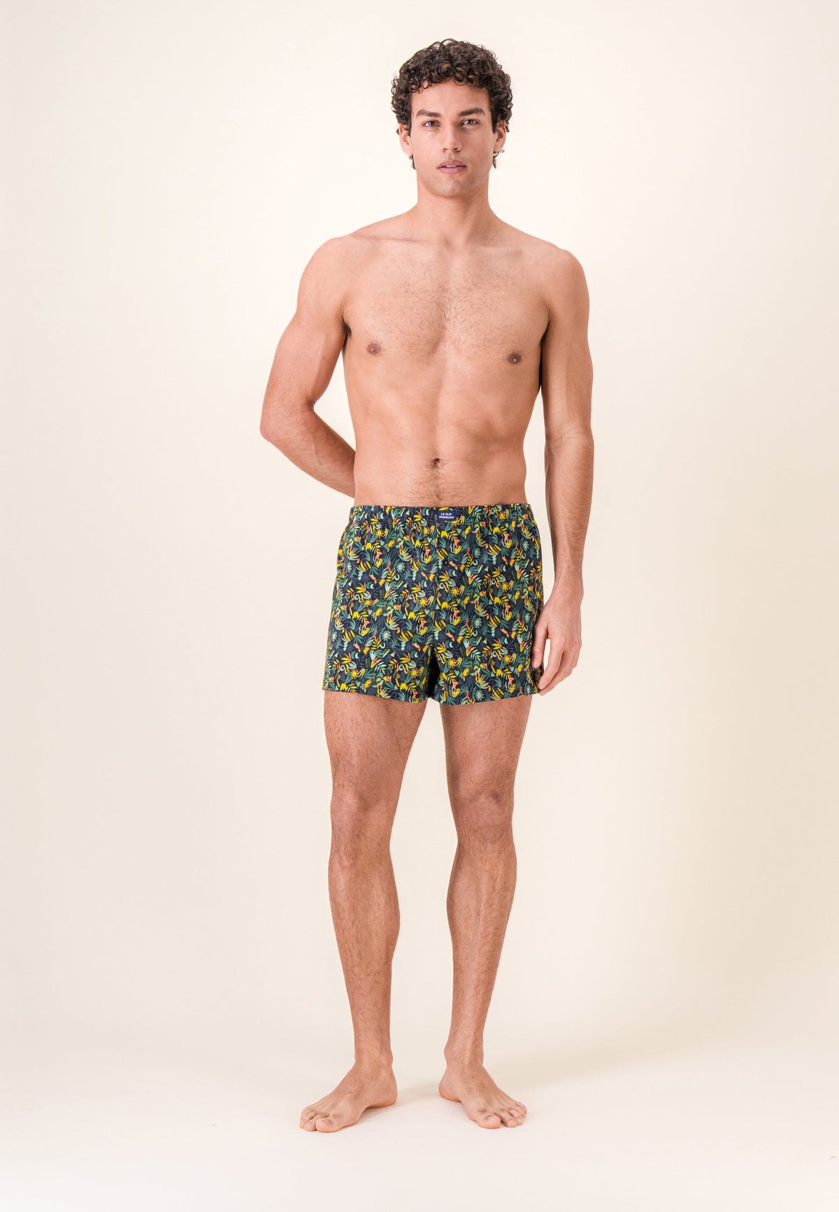 Fredo Jungle Cotton Jersey Boxers - Veronese Khaki