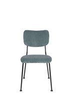 Benson - Chaise De Salle À Manger - Tissu - Gris/Bleu