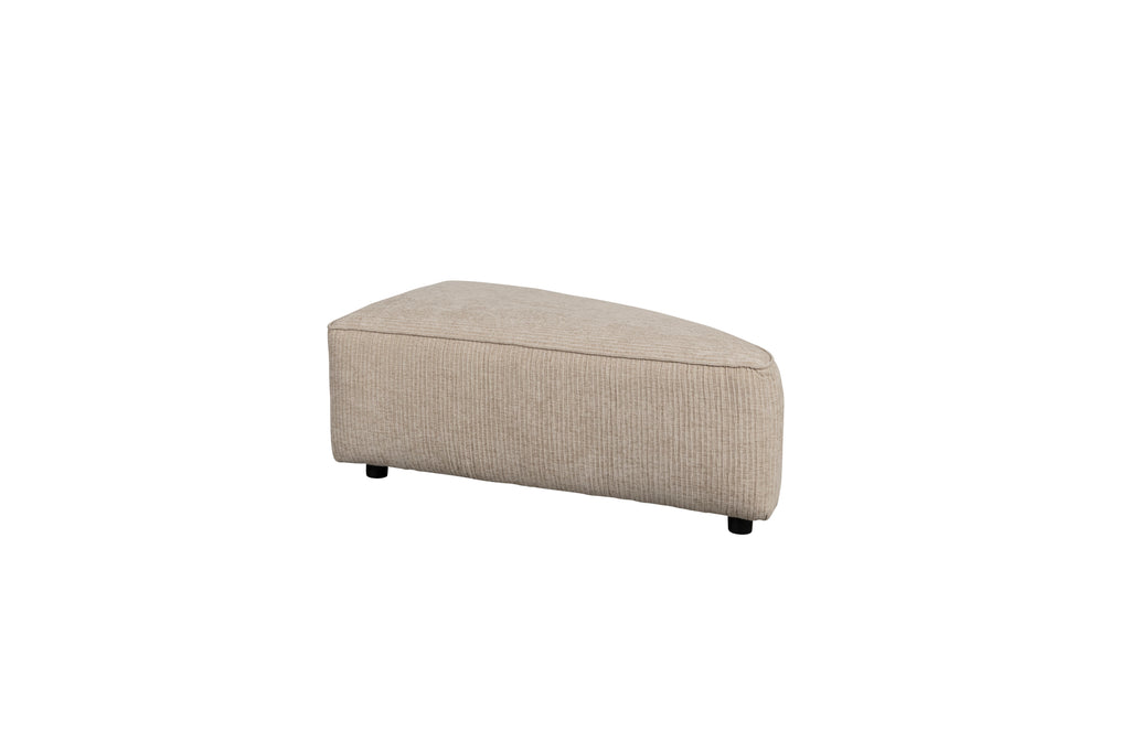 Hunter - Élément de canapé Pouf Pie droit - Tissu - Sable