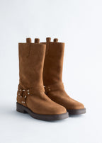 Bottes De Motard Yoko - Marron