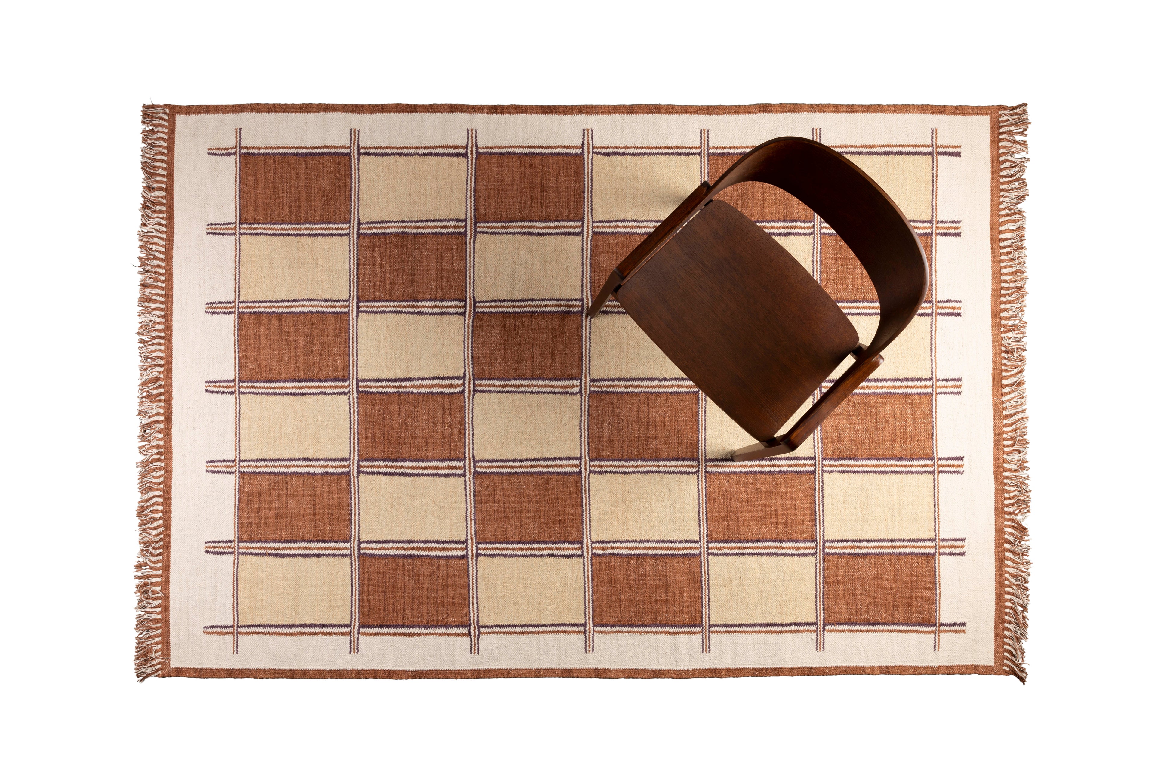 Gambit - Rug - Cotton - Beige/Terracotta