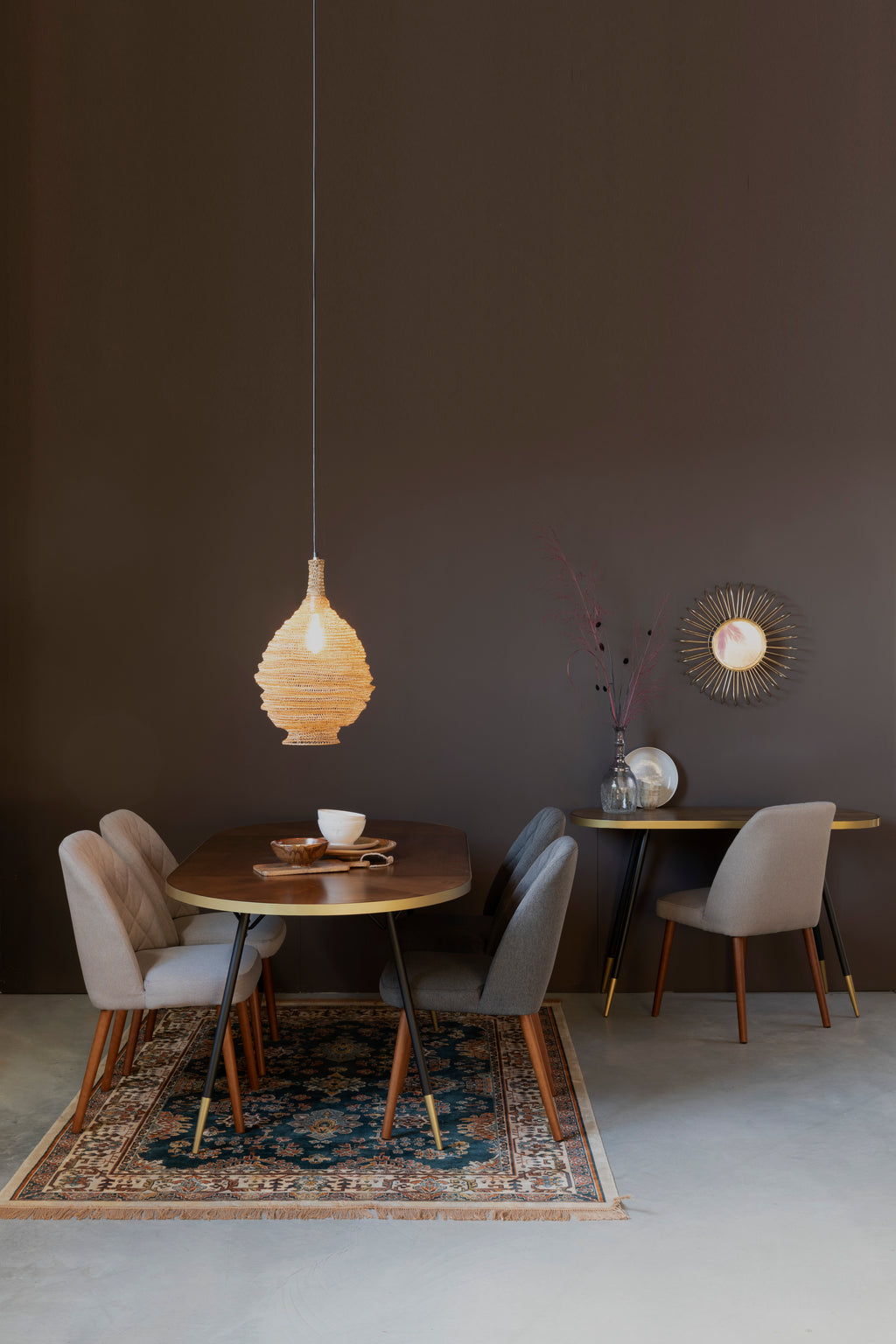 Conway - Dining Chair - Fabric - Dark Gray