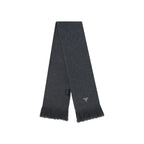 Prada - Bufanda de cachemir con logo - Hombres - Gris