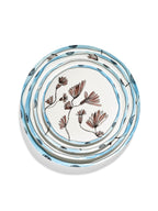 Midnight Flowers - 2-pack Tallrikar - M - Benporslin Bone China - Camelia Aubergine