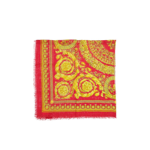 Bufanda Versace cuadrada - Mujeres - Rojo