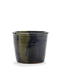 Glazed Shades - Pot De Fleurs - L - Terre Cuite - Bleu Gris