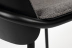 Clip - Dining Room Chair - Fabric - Black/Grey