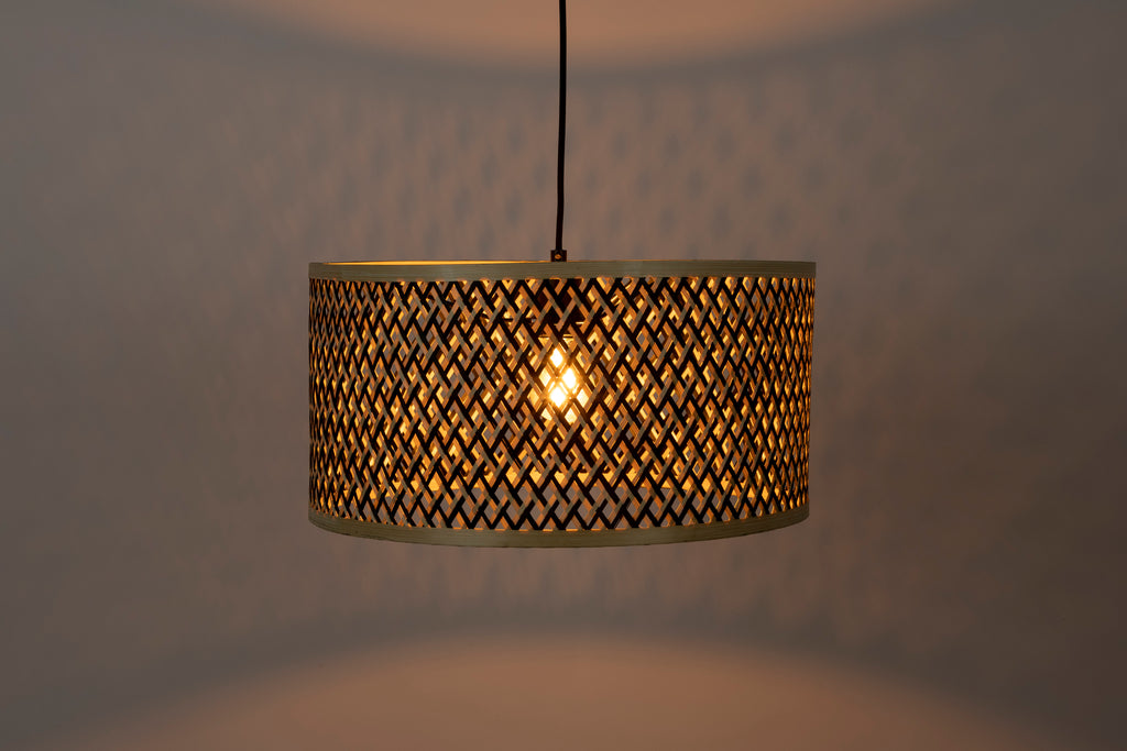 Isla Bambou Petite - Pendant light - Solid bamboo - Beige