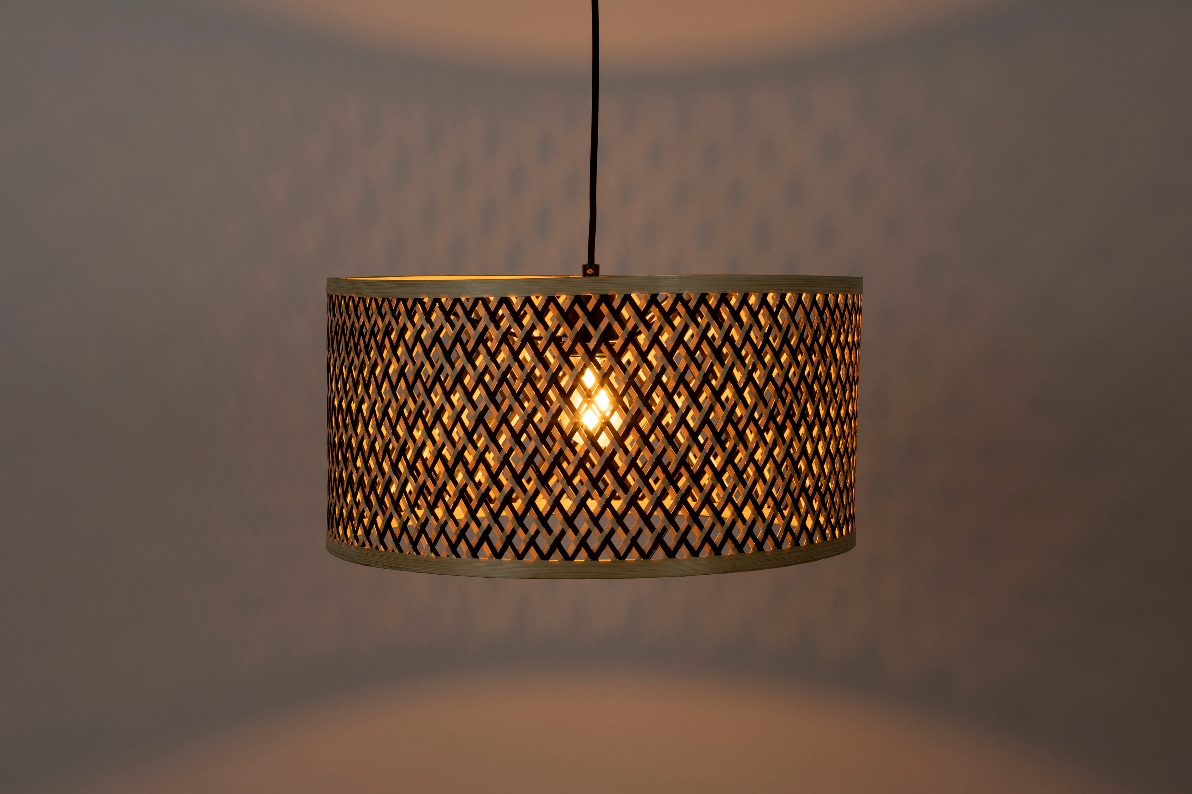 Isla Bambou Petite - Pendant light - Solid bamboo - Beige