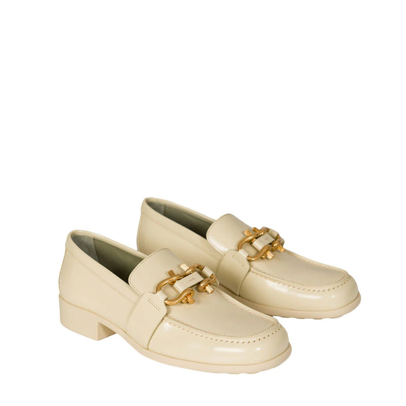 Mocassins - Bottega Veneta Monsieur Leather - Cream