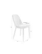 Alana - Dining Room Chair - Fabric - Anthracite/Grey