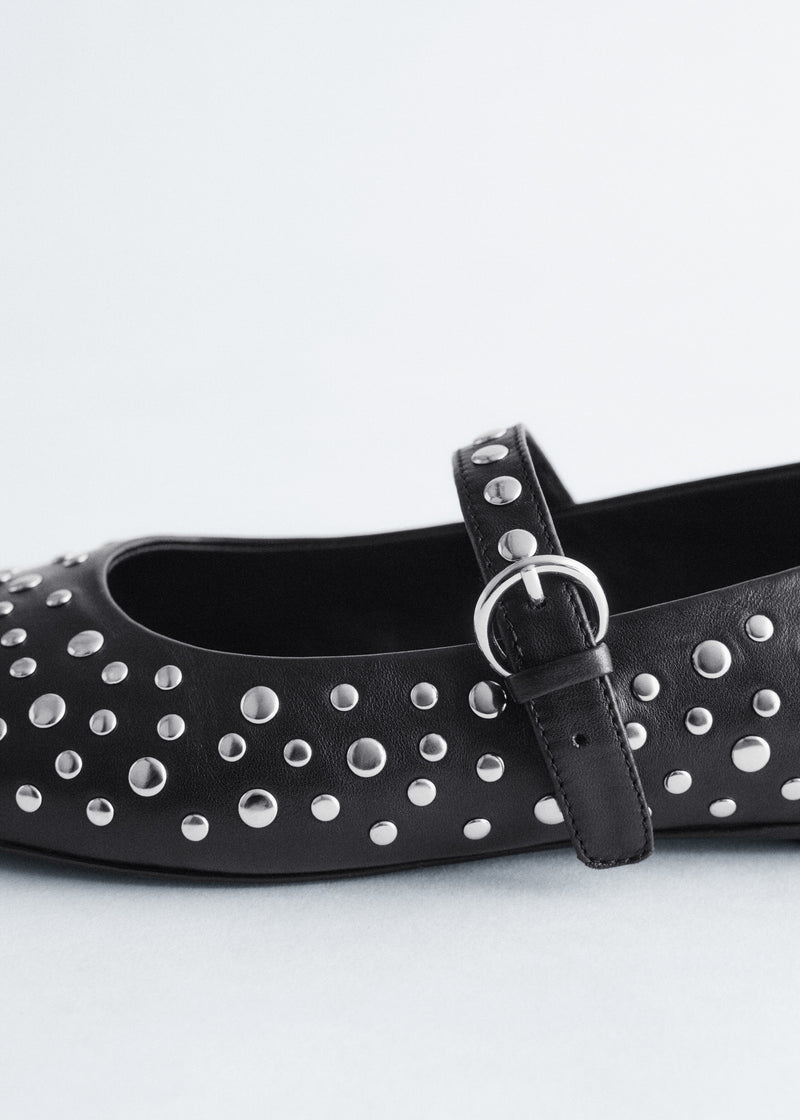Zapatos Lea Deco Bailarina - Negro - Mujer
