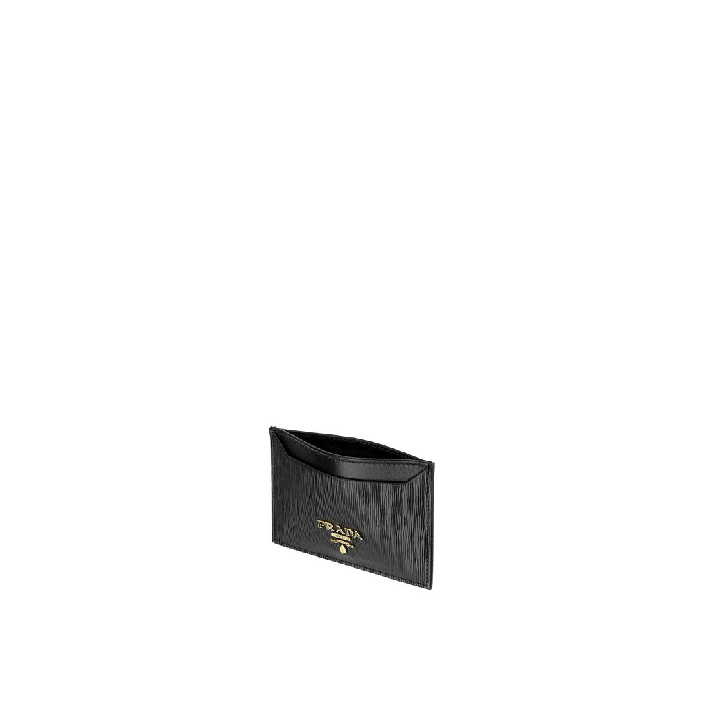 Prada - Cartera de piel con logo - Mujeres - Negro