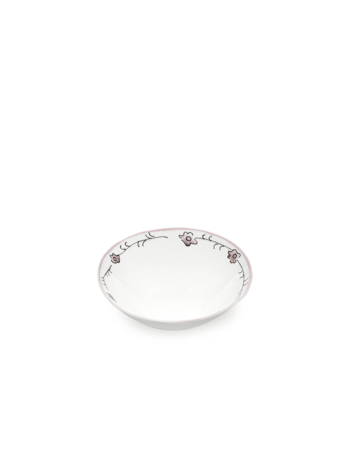 Midnight Flowers - Lot De 2 Bols Bas - M - Porcelaine Bone China - Foncé Viola