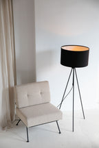 Lesley - Lampadaire - Fer - Noir
