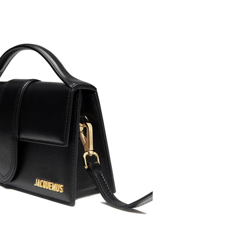 Sac Jacquemus Le Grand Bambino - Gold Logo - Femme - Black