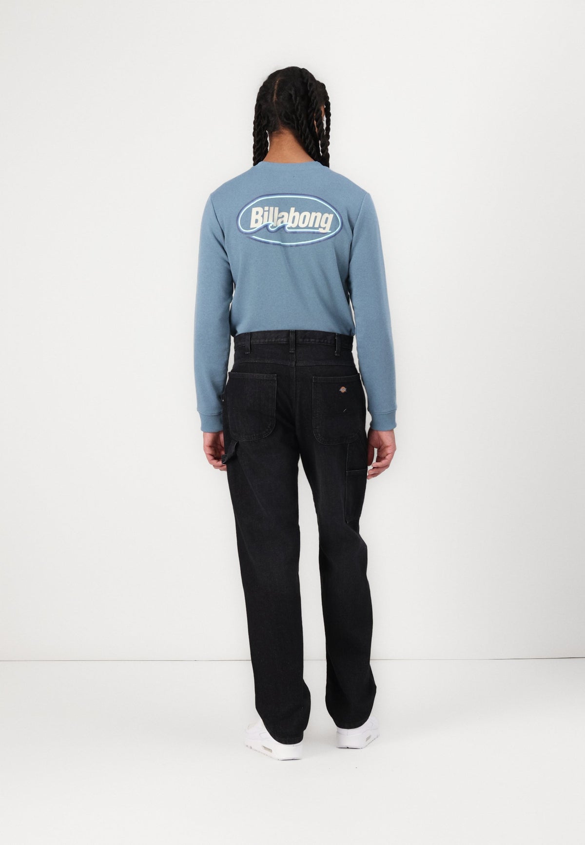 Jeans da lavoro Utility, vestibilità comoda - Denim nero - Uomo
