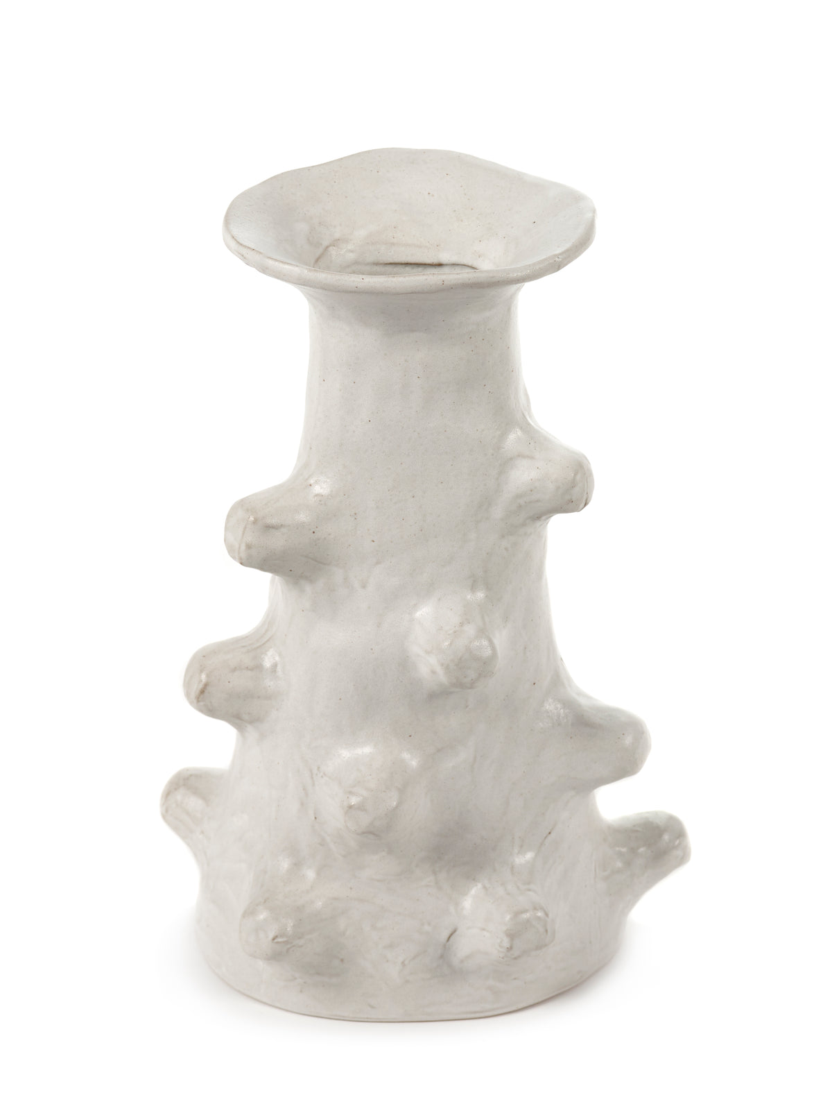 Marie Billy - Vase 03 - L - Grès - Blanc