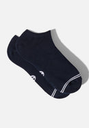 Lot De 5 Paires De Chaussettes Basses - Mariniere Marine Gris Chine Blanc Noir