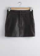Skirt St Unity Leather Skirt - Black - Women