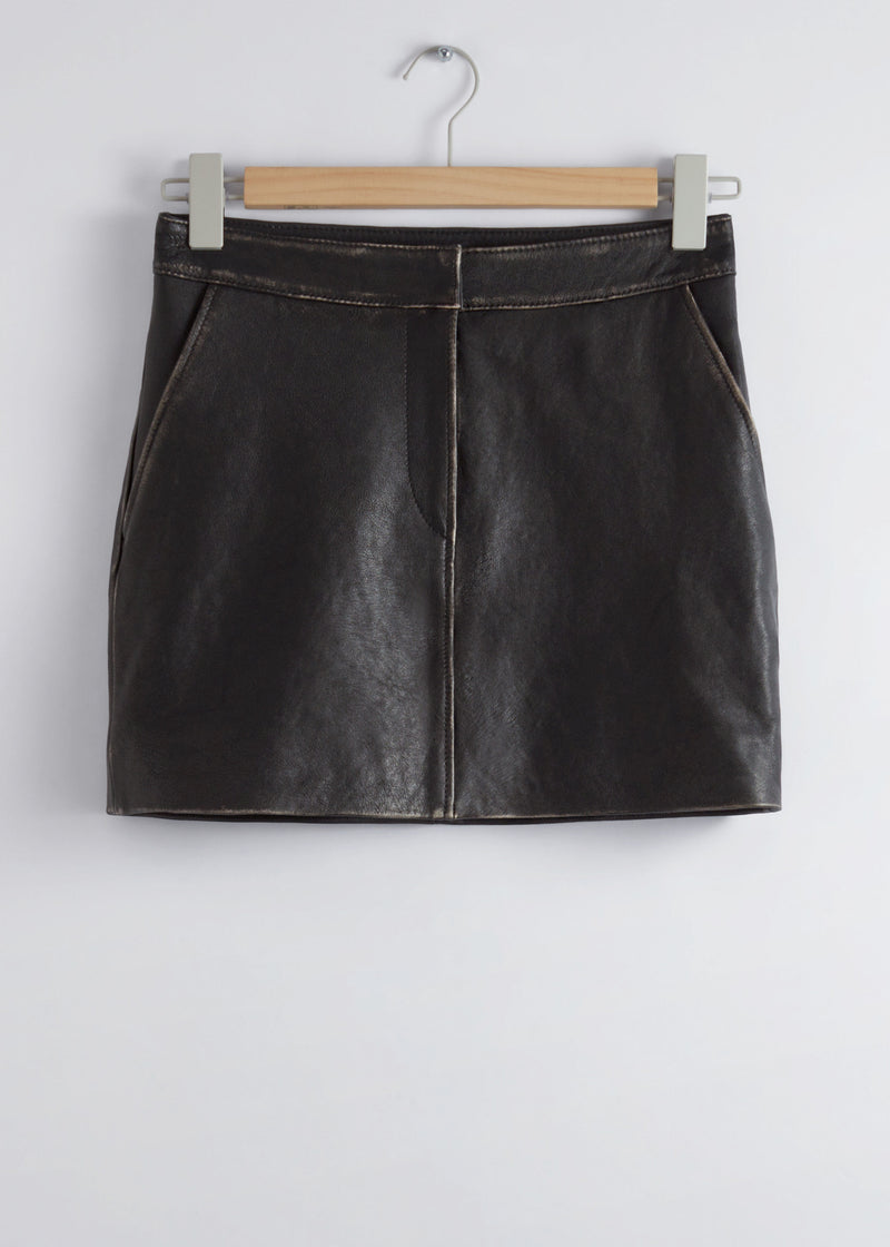 Skirt St Unity Leather Skirt - Black - Women