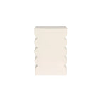 Curves - Side Table - Aluminum - Glossy Beige