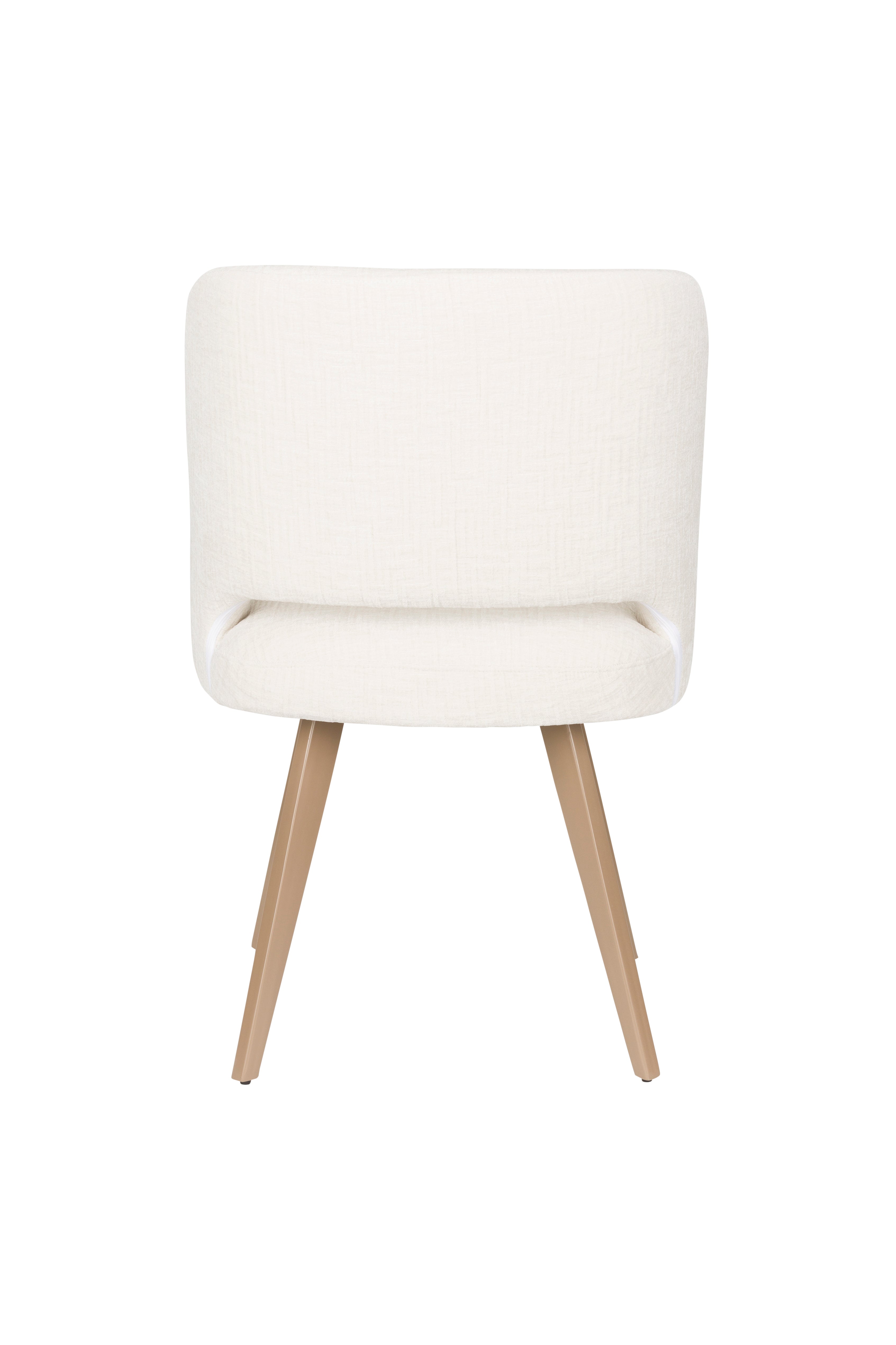 Yves - Dining Room Chair - Polyester - White/Beige