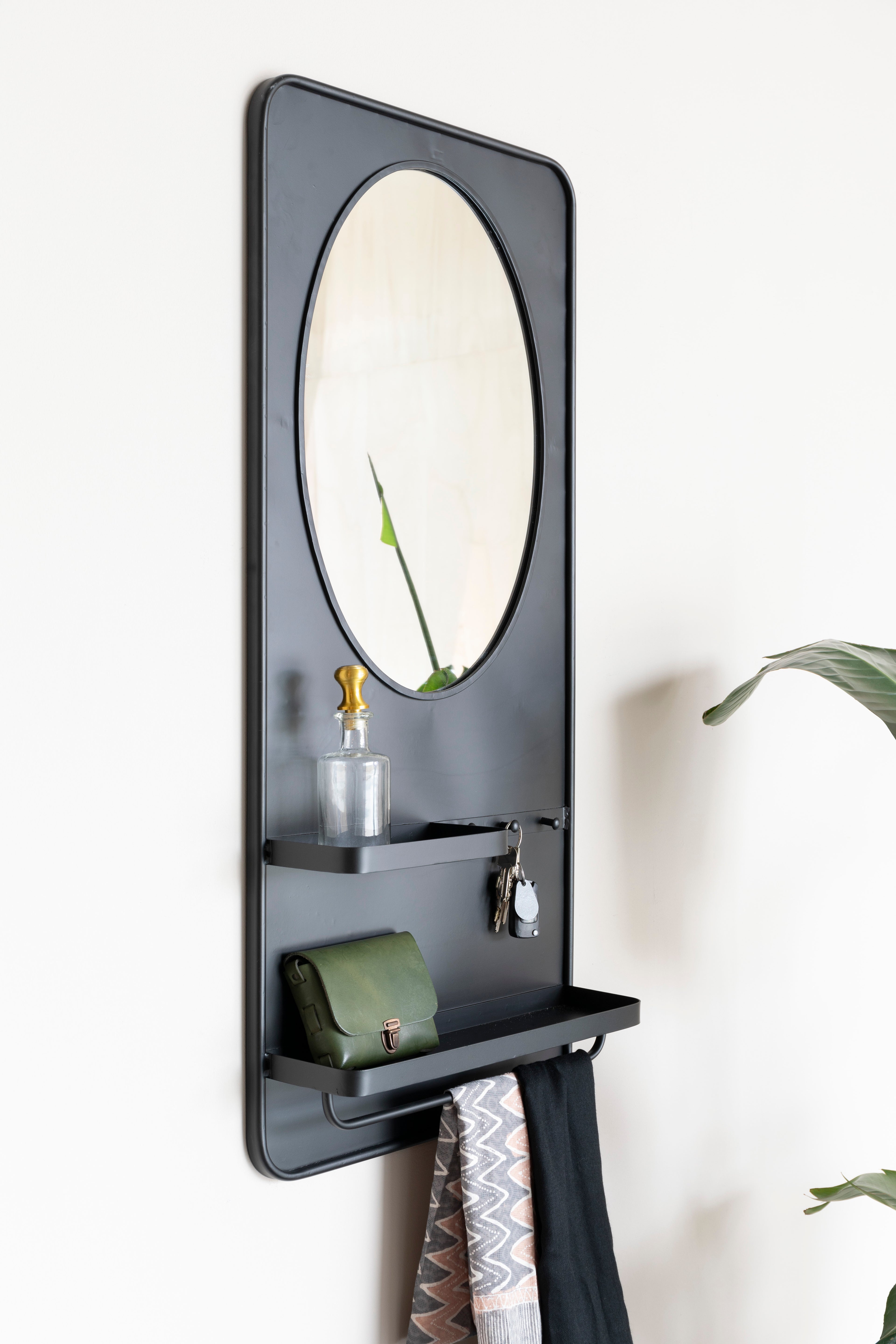 Pascal L Shelf - Mirror - Iron - Black