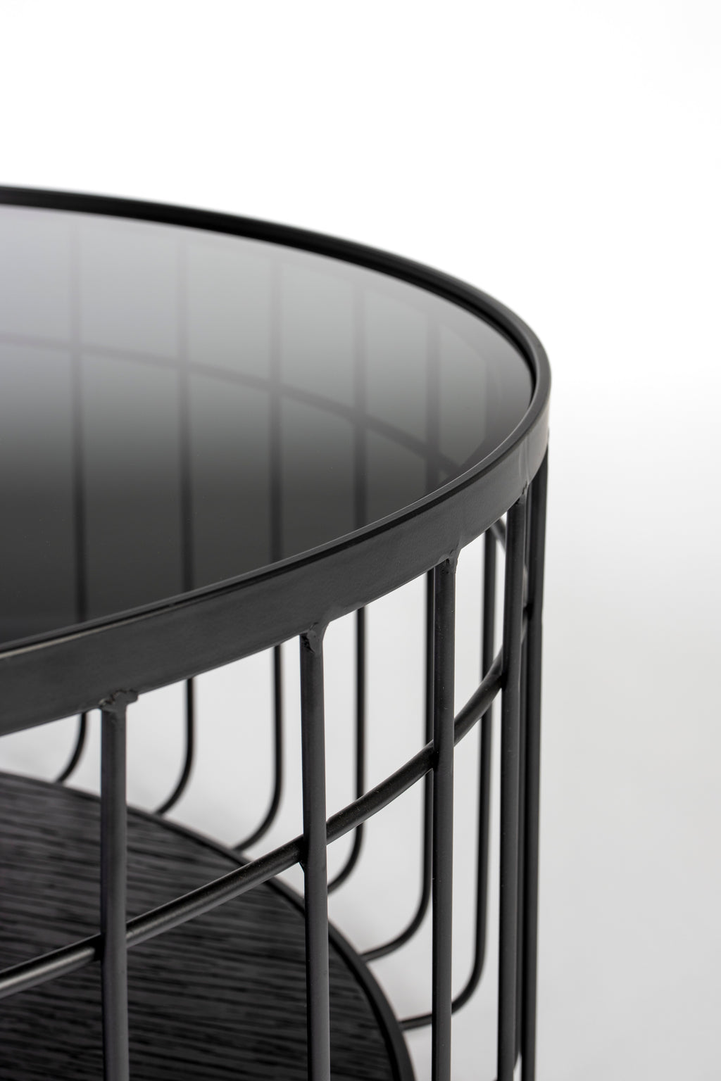 Lance L - Coffee Table - Glass - Black