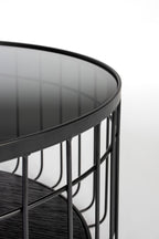 Lance L - Coffee Table - Glass - Black
